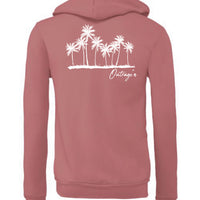 Pink Palm Zip-Up