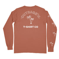 Double Palm Long Sleeve Tee - Rust