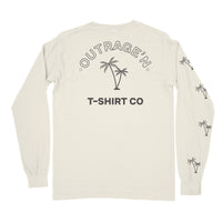 Double Palm Long Sleeve Tee - White