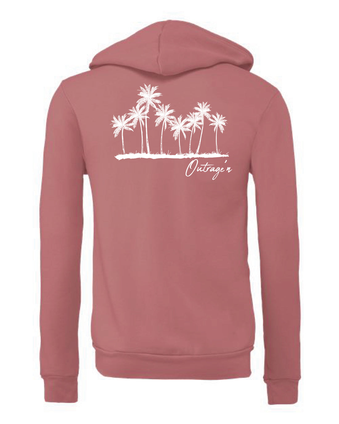 Pink Palm Zip-Up